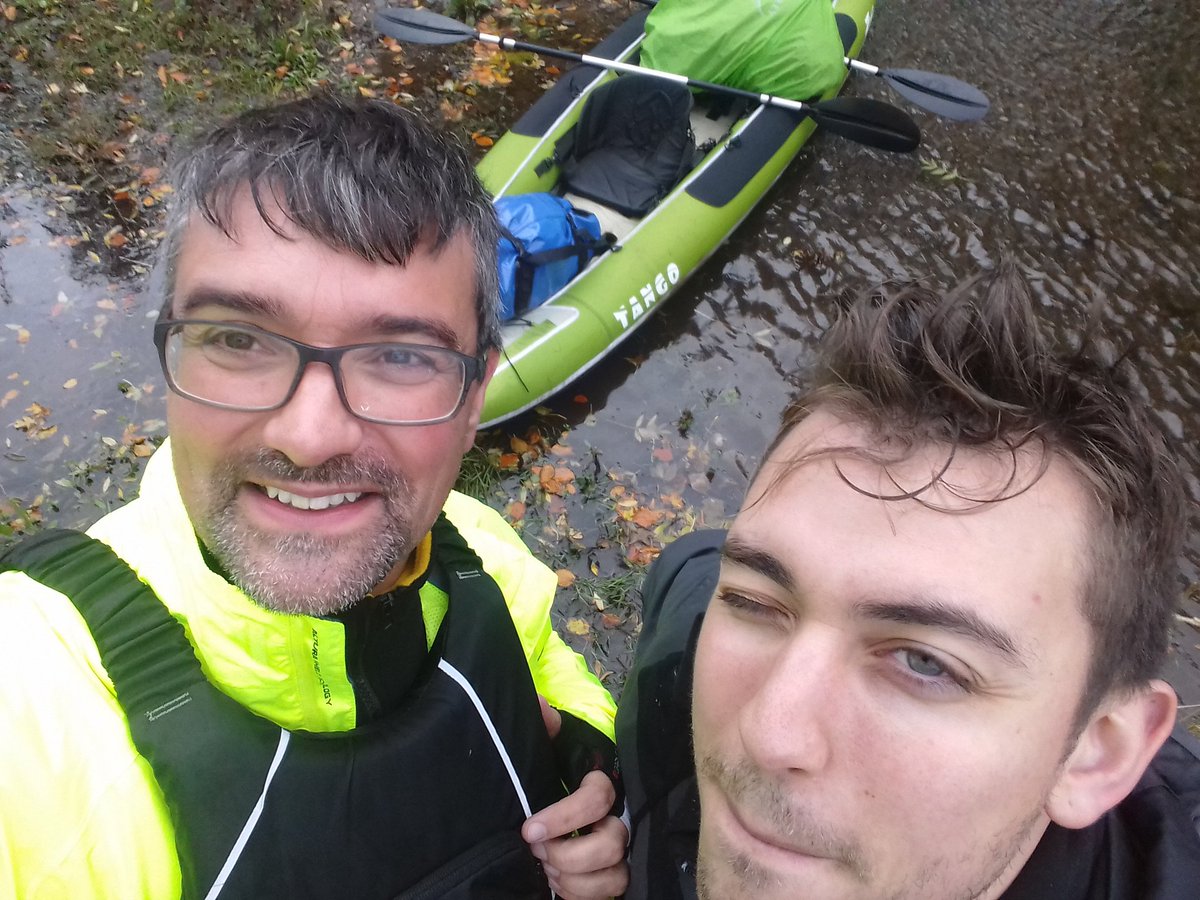 EvansPughe's tweet photo. Great day on River Derwent with @DanielJohnEP and his #tango300 #inflatable #Kayak. Getting used to the rapids by now! Heading s'th'ards tom https://t.co/NYt4wVdWKB