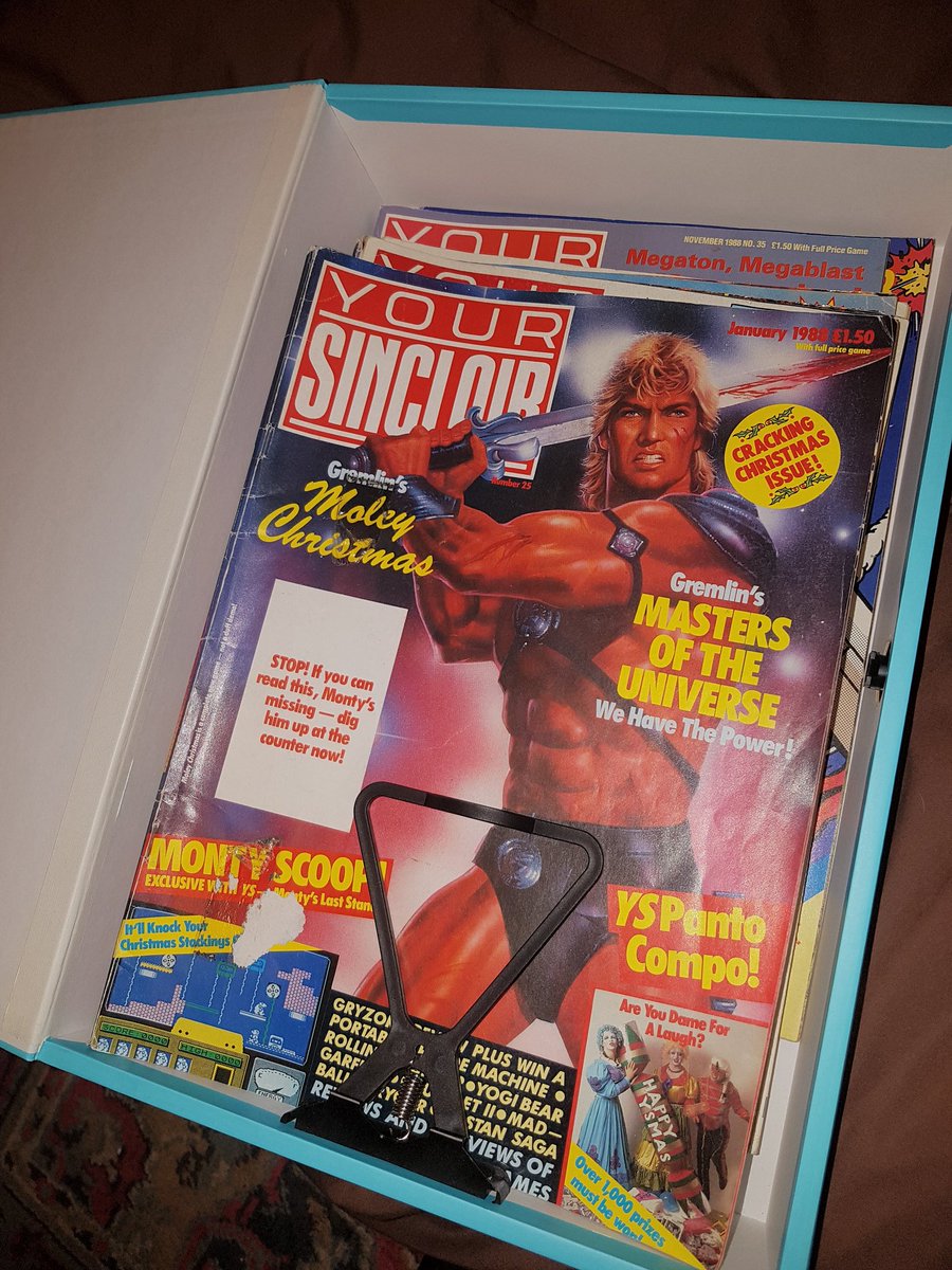 MarkRJones1970's tweet photo. I store my personal collections of my 2 fav #ZXSpectrum magazines like this2 keep them in good condition #YourSinclair #Crash #YourSpectrum https://t.co/yDEp5SngRv