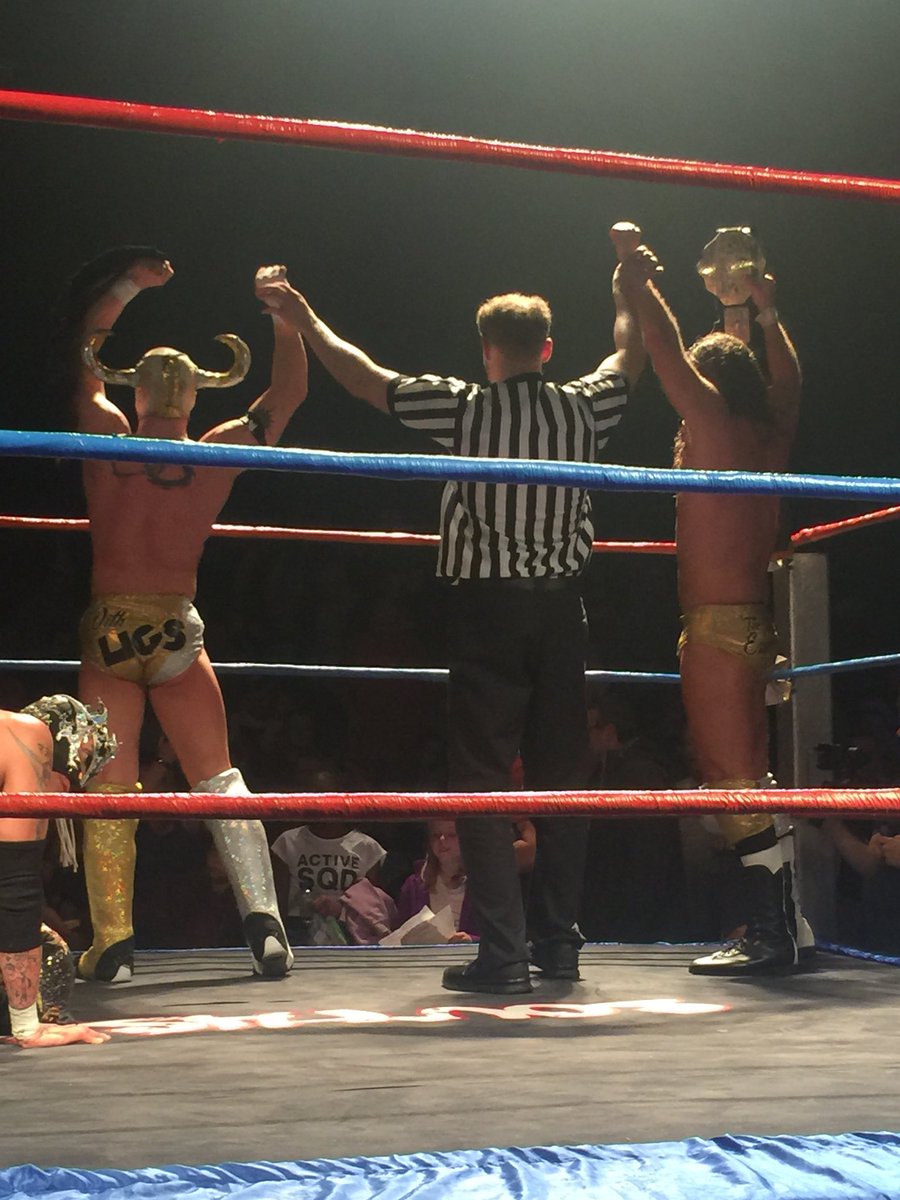 SouthsideWE's tweet photo. And still Southside Wrestling Tag Team Champions, The Joseph Conners Experiences with Ligs. #7AS https://t.co/yX7ya6ir45
