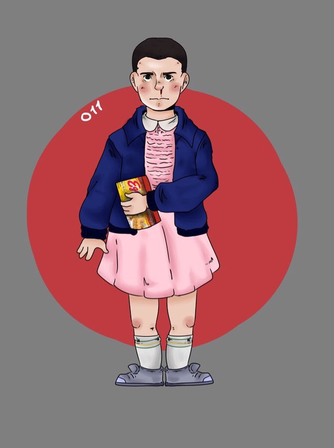 kozuume's tweet photo. loving #StrangersThings2 so far! @milliebbrown @FinnSkata https://t.co/o8jf0980cb