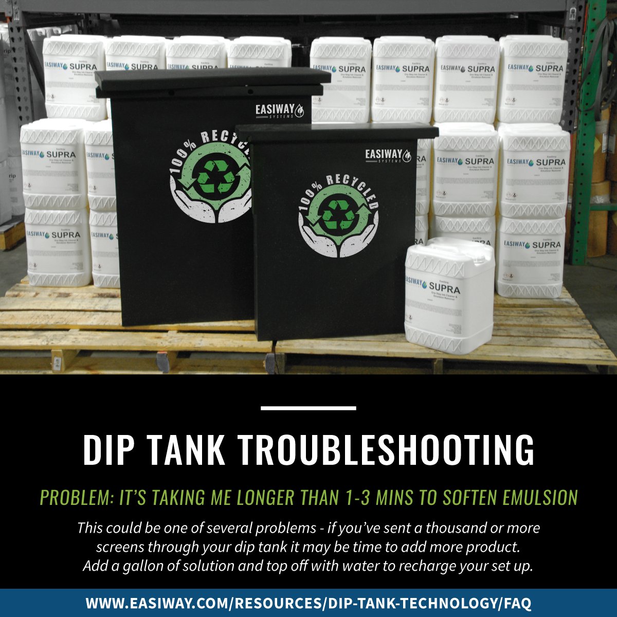 EasiwaySystems's tweet photo. Having issues with your #diptank? Check out some of the most common problems that we see and how you can troubleshoot your tank & solution. https://t.co/q1riJPE2ck