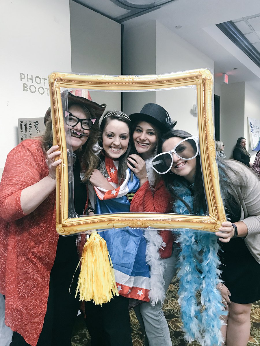 WVUSOTA's tweet photo. Even our professors like to have a little fun with us at @WVOTA conference! ππ #WVUOT @DrRDub_writes @AOTAInc #promOTe #OTphotobooth https://t.co/fdE08rh1aY