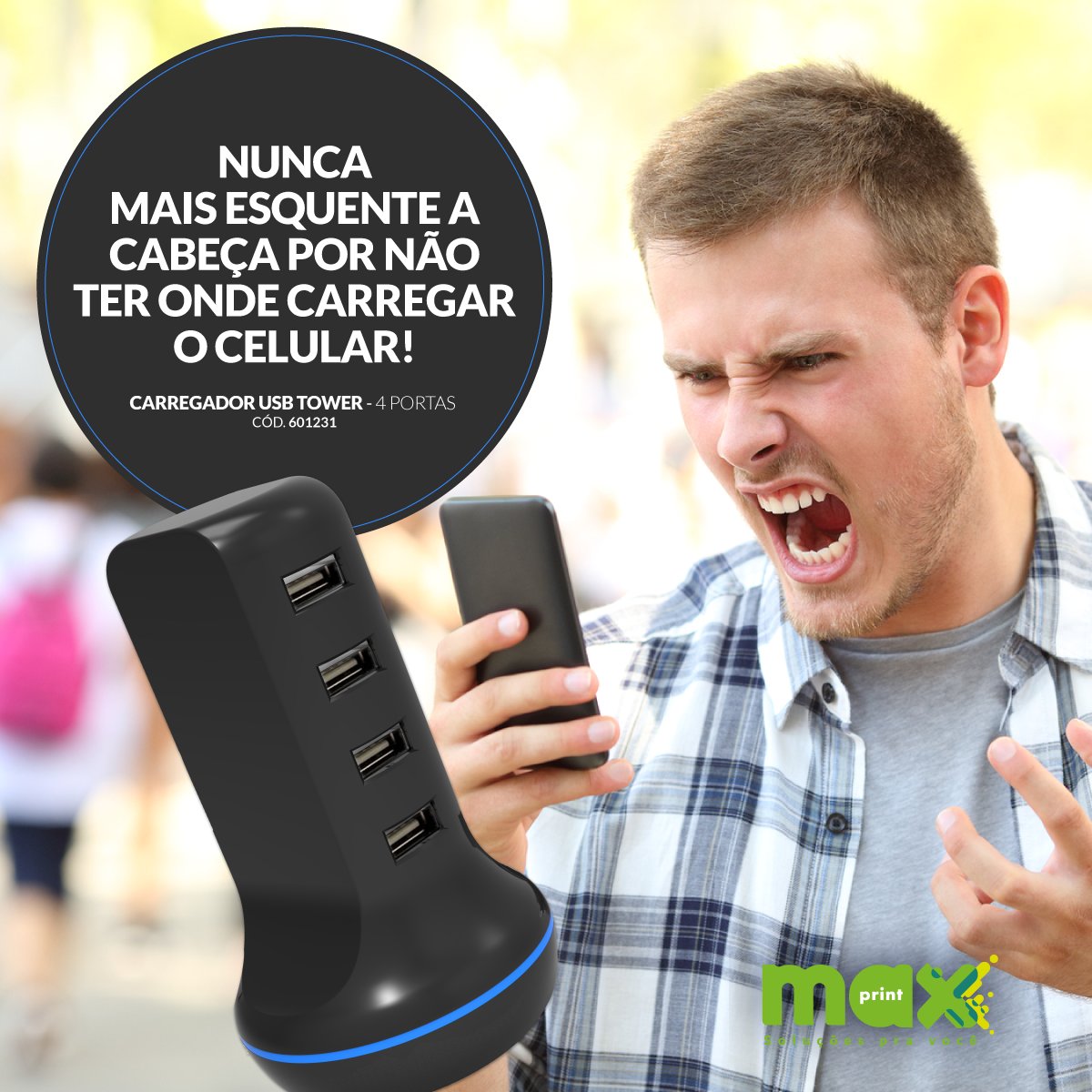 oficialmaxprint's tweet photo. Com o CARREGADOR USB TOWER dá pra carregar até 4 dispositivos e ainda vem com design diferenciado!

https://t.co/M91Yr9wvTi

#Maxprint https://t.co/9d1z4sL23O