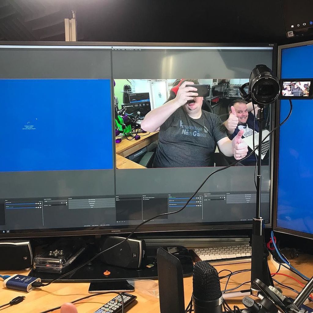 Barnacules's tweet image. All setup to shoot #Codegasm Ep.1 & 2 for Unity development.