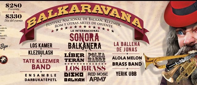 Una semana para la reunión de la escena balkánica mexicana. #Balkaravana. No se lo pueden perder.