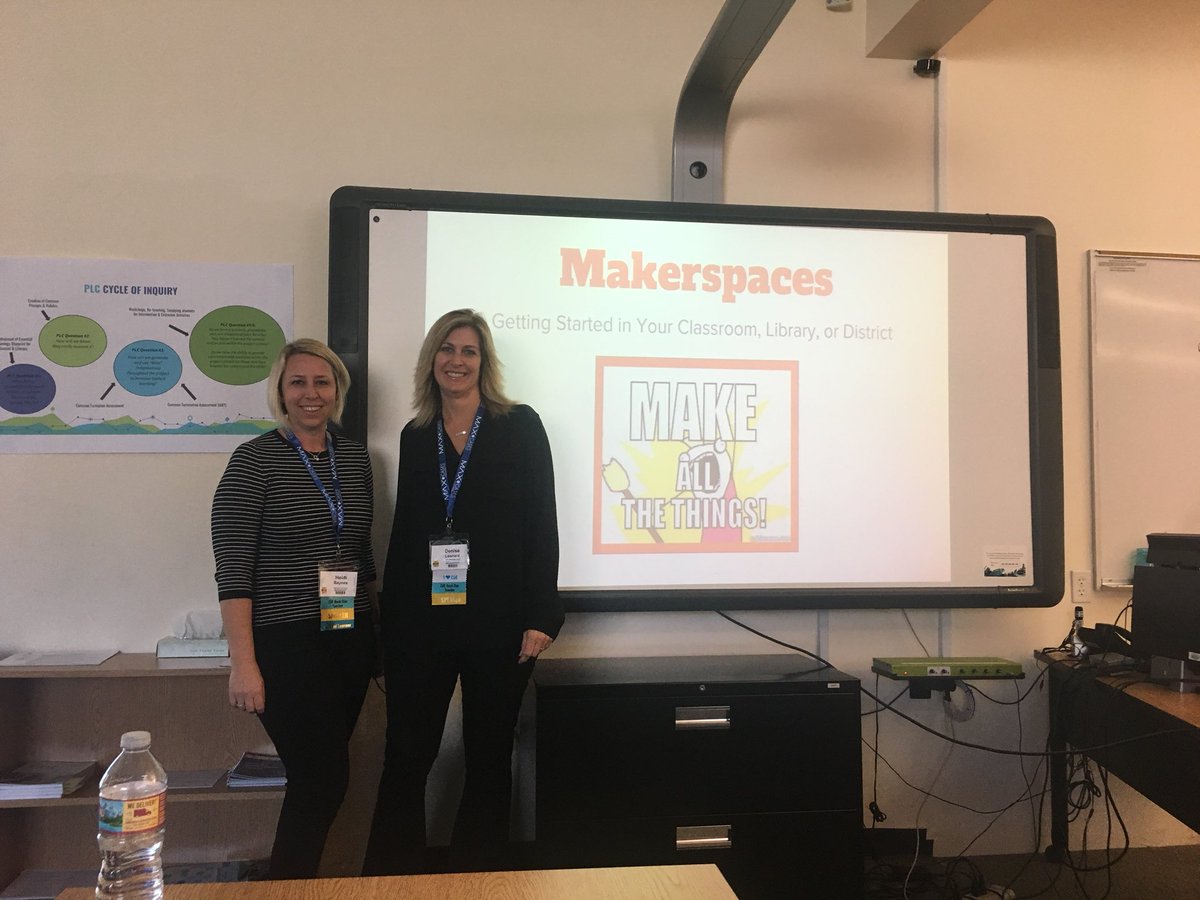 Edtech_Dave's tweet photo. @SanJacintoUSD @SJEdTech presenting on #Makerspace at #FallCue2017 #cue https://t.co/OXwrelOrIu