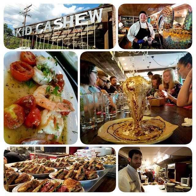 BitesnBuzz's tweet photo. Taking  the #restaurant concept to a whole new level.  @Kid_Cashew in #Charlotte #NC - Fantastic #Mediterranean 😃 https://t.co/dxDLJ75BQ1