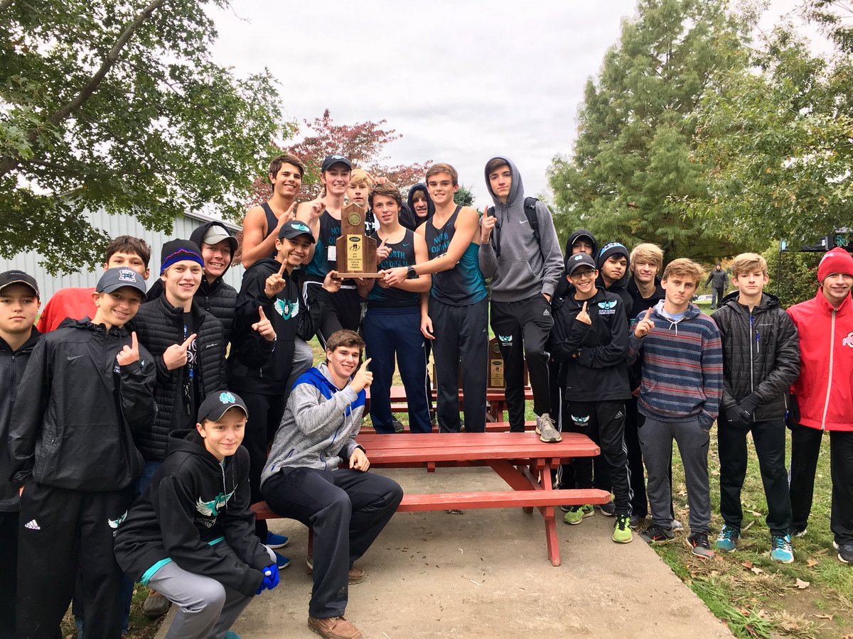 NOMustangs's tweet image. Congratulations to the boys XC team! They are the Regional Champs! They will compete at the State Meet next Saturday. #GoMustangs 🏆