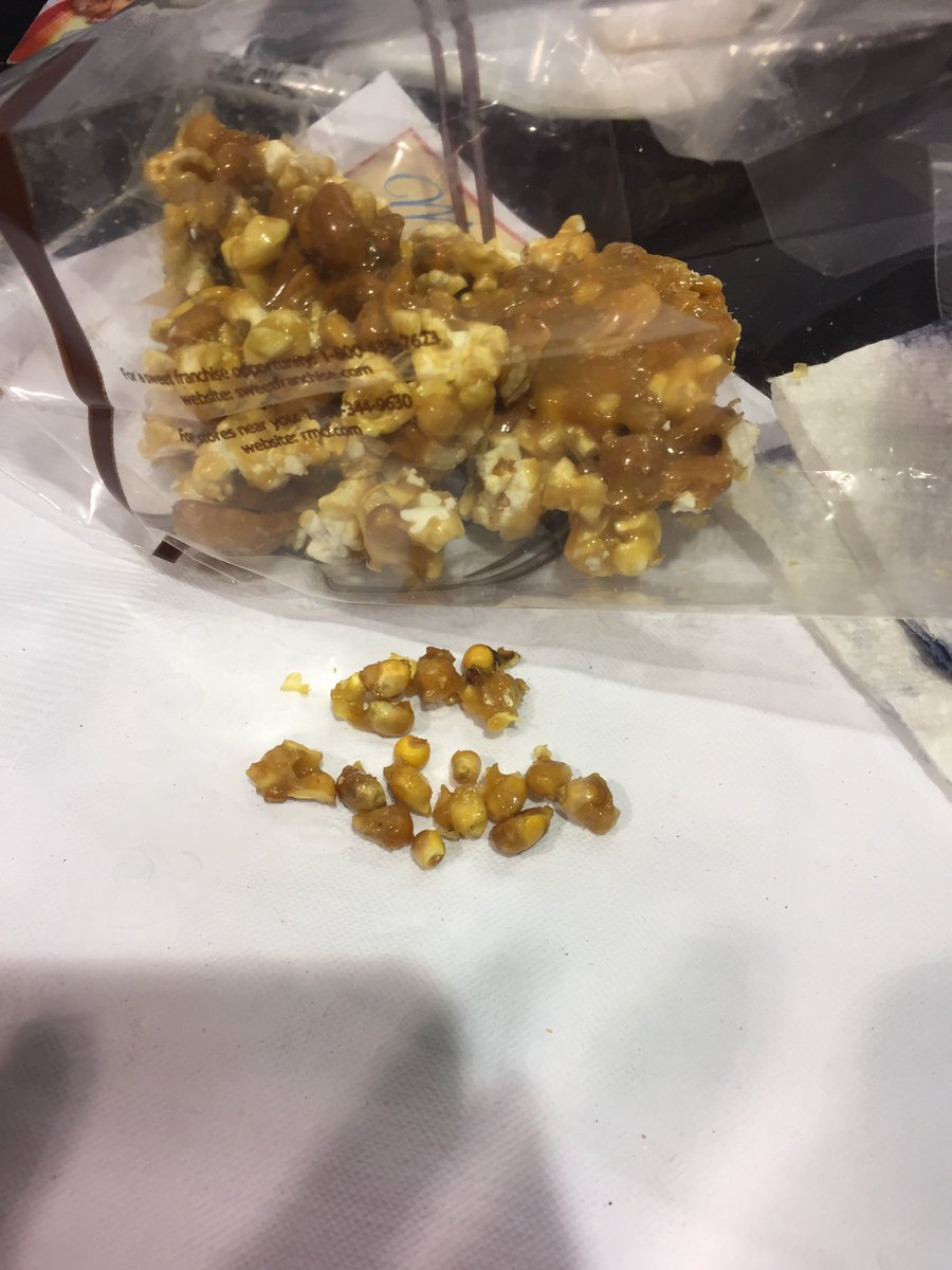 _TiffWilliams's tweet photo. @RockyMtnChocInc This popcorn is delicious but I think you're on a mission to break one of my teeth... This stuff is 50% unpopped kernels 😳 https://t.co/fLHuxJcqmD