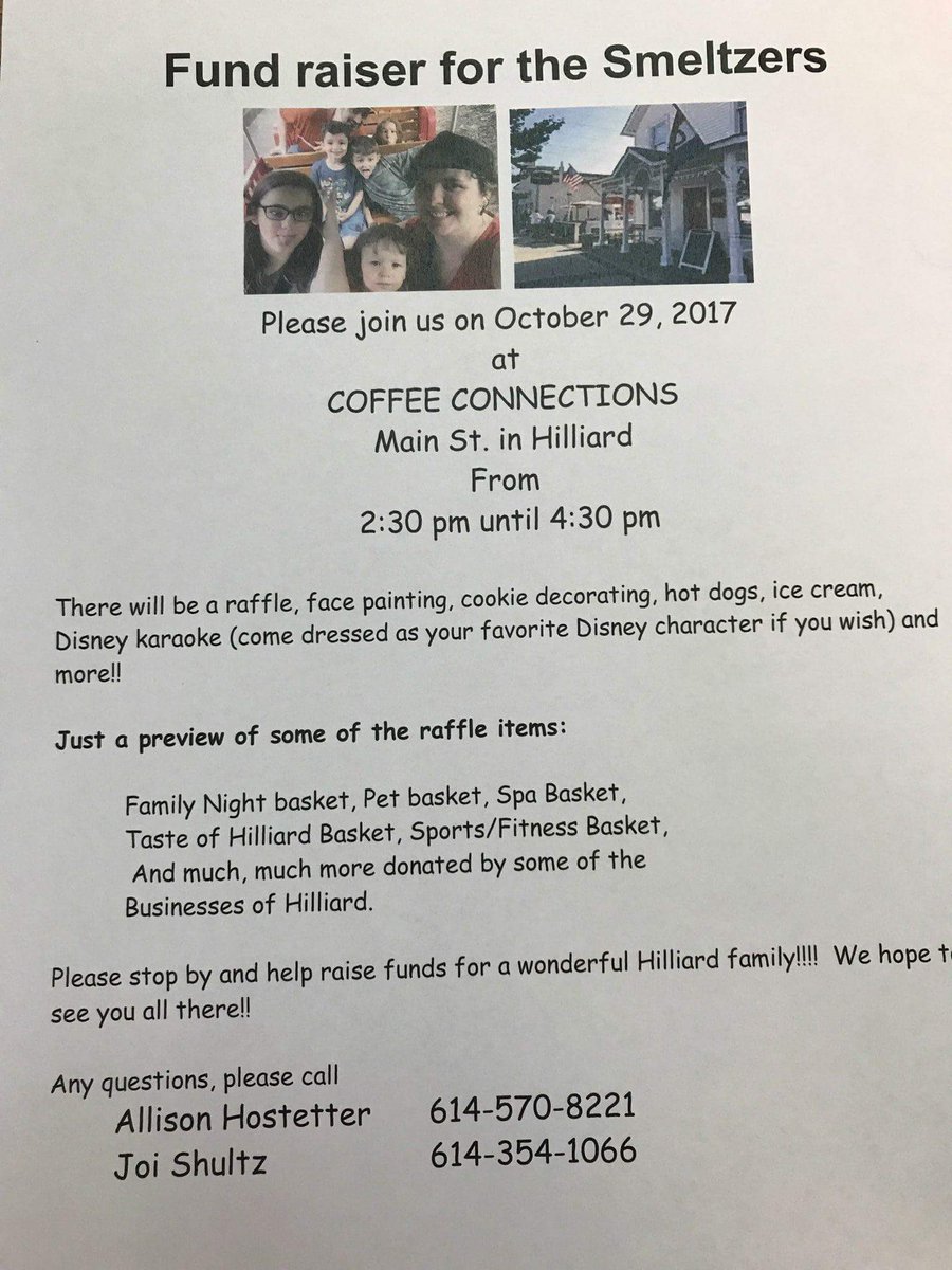 averygatorspto's tweet photo. The Smeltzer Family Fundraiser is this Sunday from 2:30-4:30 at Coffee Connections.
Stop by for lots of fun activities and to help an Avery family.
This event is hosted by Avery teachers. https://t.co/B7Ur7w8G6L