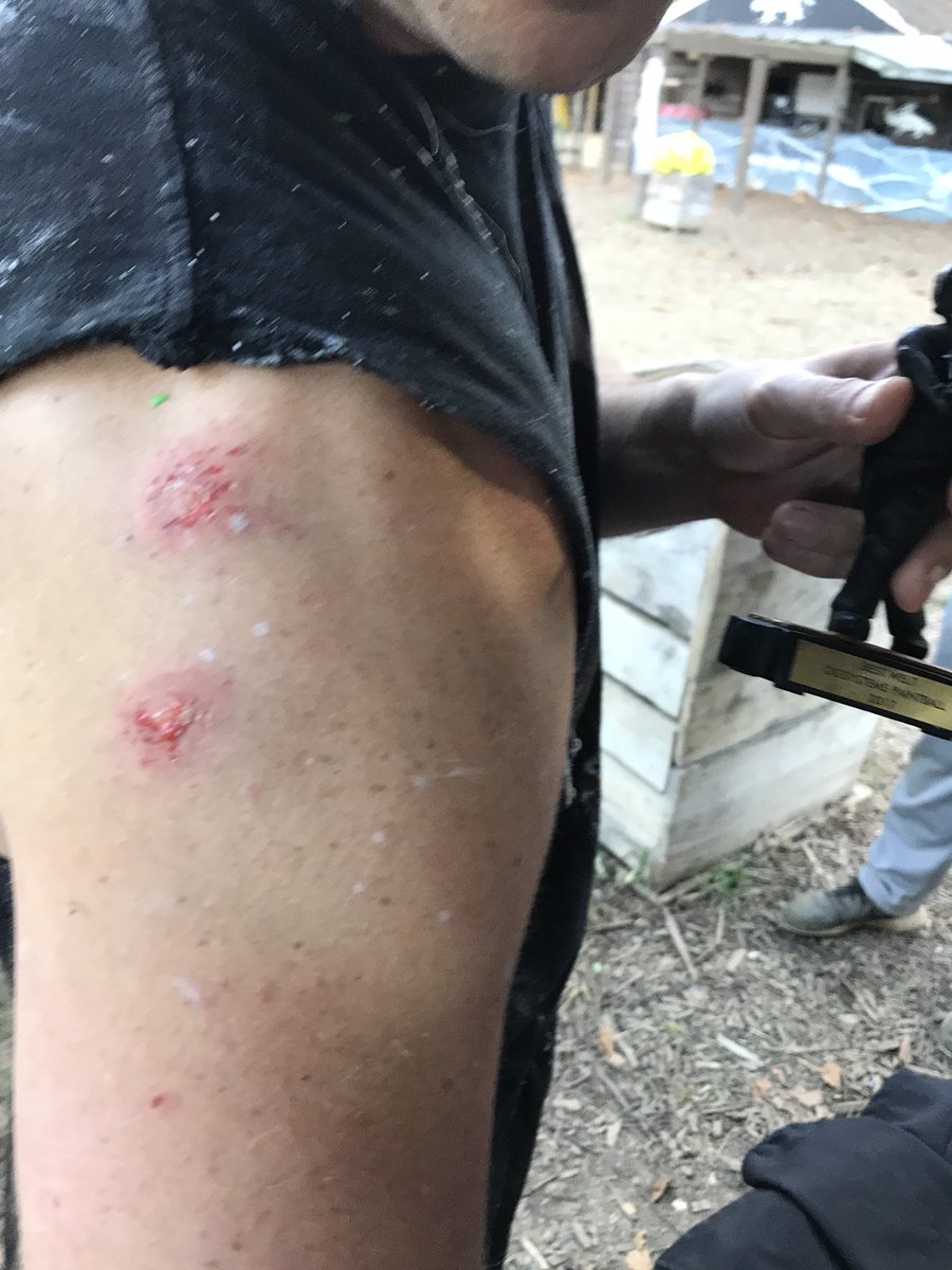 GarrettPagon's tweet photo. Friday costumes &amp; paintball. Then wine and hanging with the @ogsystems crew. 

Looking at best welt winner and wishing wine was first. https://t.co/x8AY5SgdbQ