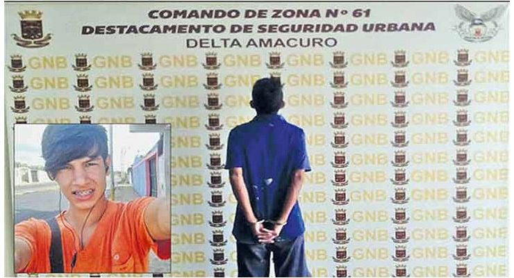 pedrolucas82's tweet photo. Guardia Nacional atrapó en Delta Amacuro a hombre de 27 años que mató a  muchacho de 17, luego lo descuartizó y vendió por kilos diciendo que era  carne de chiguire. Vendio cada kilo en 45 mil bs....HIJO HIJO seguira  informando https://t.co/RytDFbCKWR
