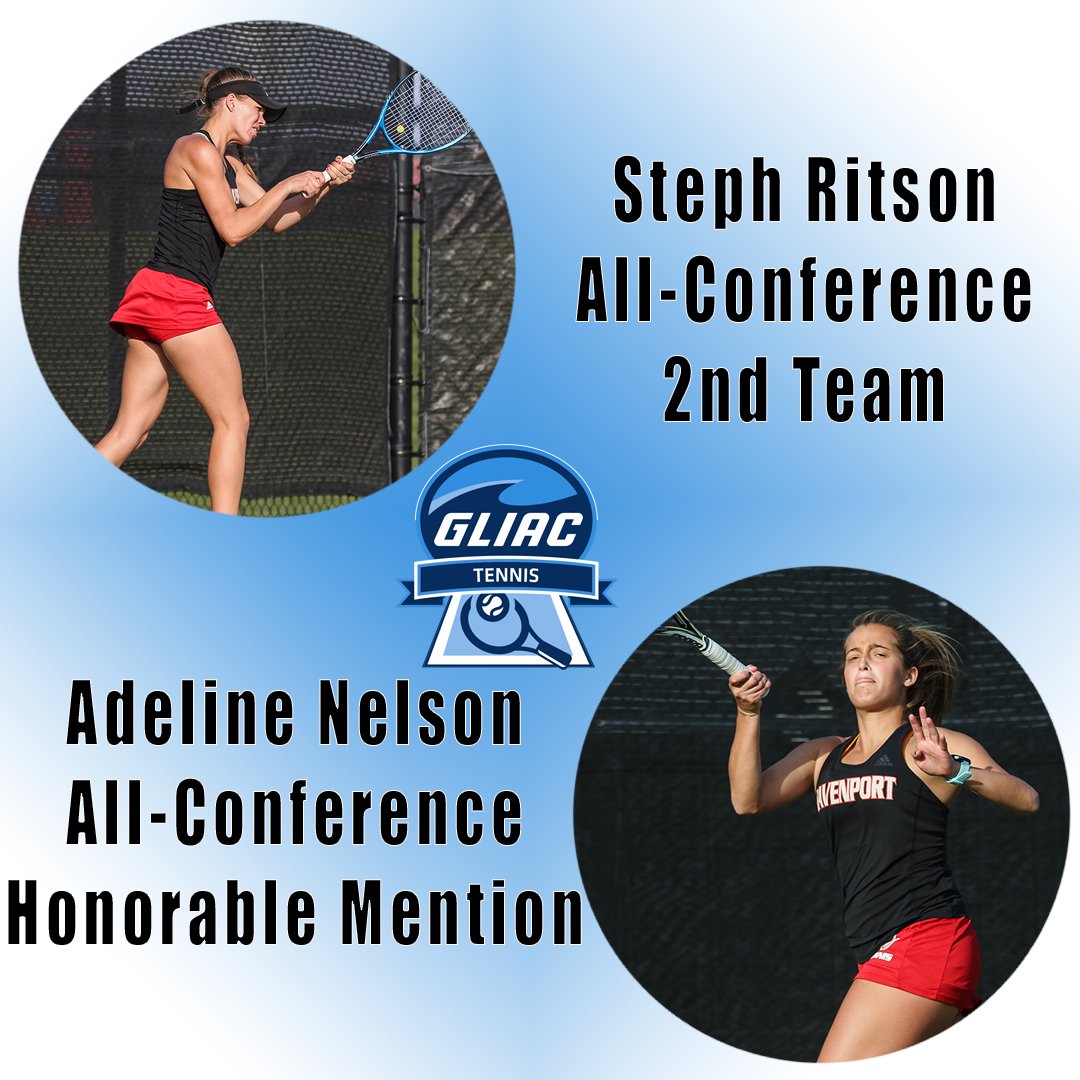 W-TEN: Shout out to Steph Ritson + Adeline Nelson for making GLIAC All-Conf teams! Ritson earned 2nd team honors + Nelson honorable mention!