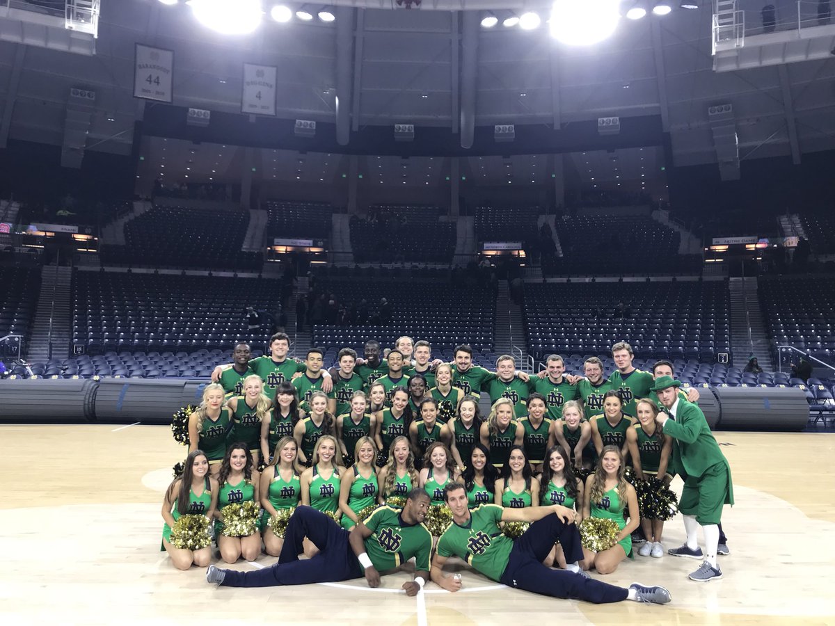 Pep Rally routine with <a href="/NDPomSquad/">Notre Dame Pom Squad</a> to start the weekend off! #GoIrish