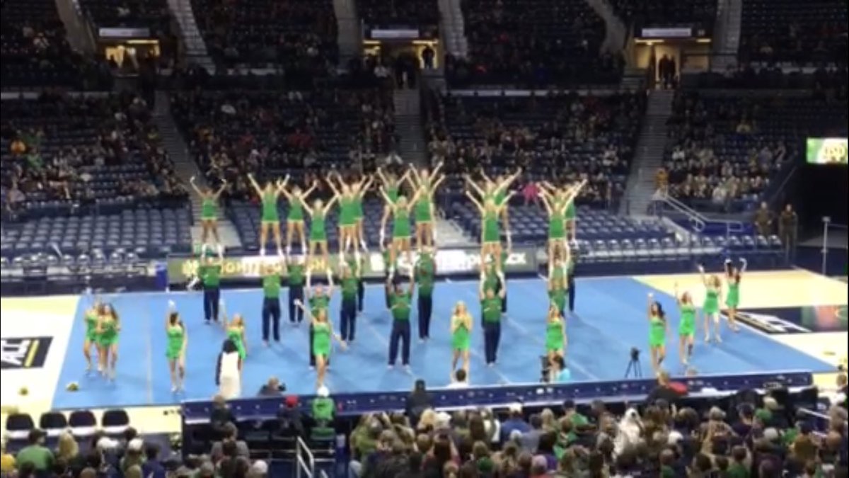 Notre Dame Cheer ☘ tweet media