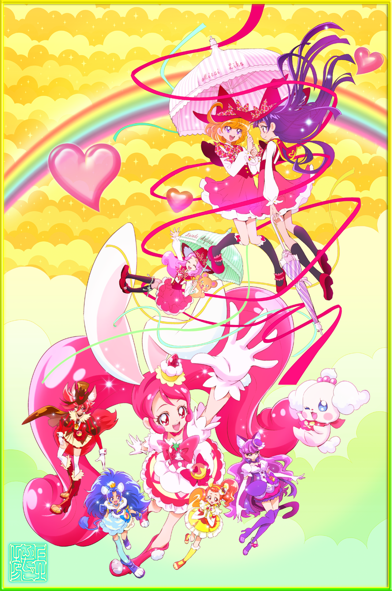 2極タイプ プリキュア アラモード ビックキャンバス アート