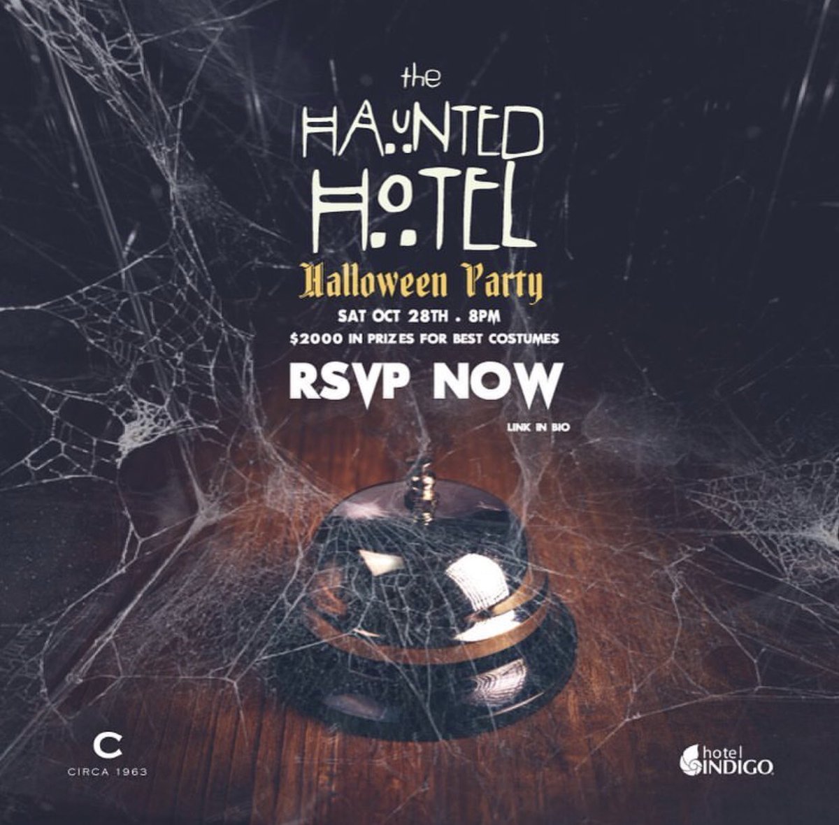 hotelIndigo_ELP's tweet photo. Come celebrate Halloween tonight at #Circa1963 on the 5th Floor of El Pasoβs only Boutique Haunted Hotel. #Halloween #ItsALLGoodEP #ElPaso https://t.co/3StOkqgAVF