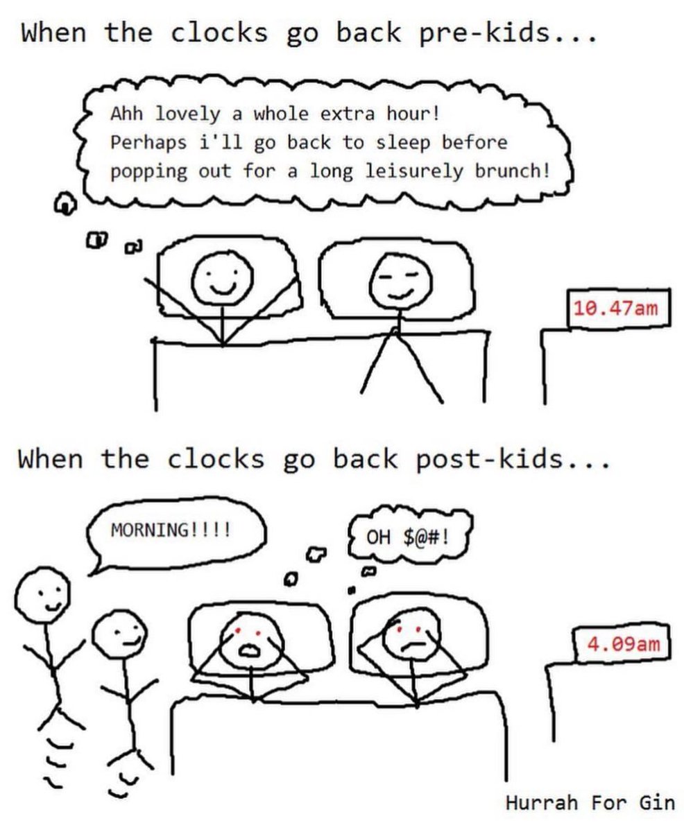 Don't forget the clock goes back in the morning 2am...can't wait for that extra hour of paw patrol in the morning 😂😏 #clocksgoback