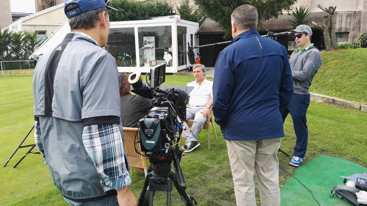 Hoy visita del productor para la televisión del PGA TOUR Seth Fader, trasmitiendo nuestra pasión por el Golf!!