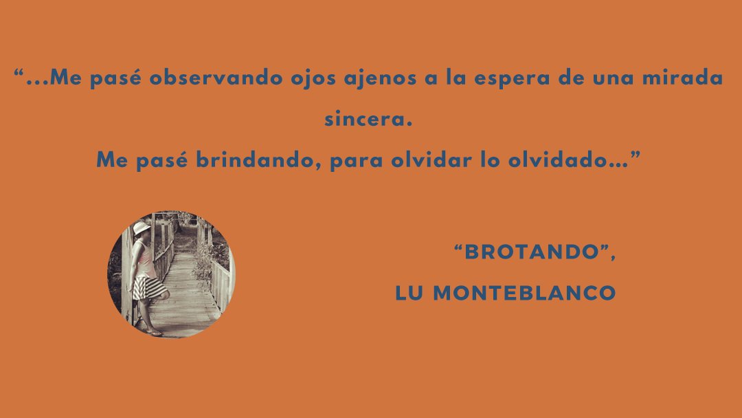 laescapadalit's tweet photo. Les compartimos "Brotando" de @lu_nigger. 
#EscrituraEmergente https://t.co/6pgTGNlaa6 https://t.co/tucE5g4Bee