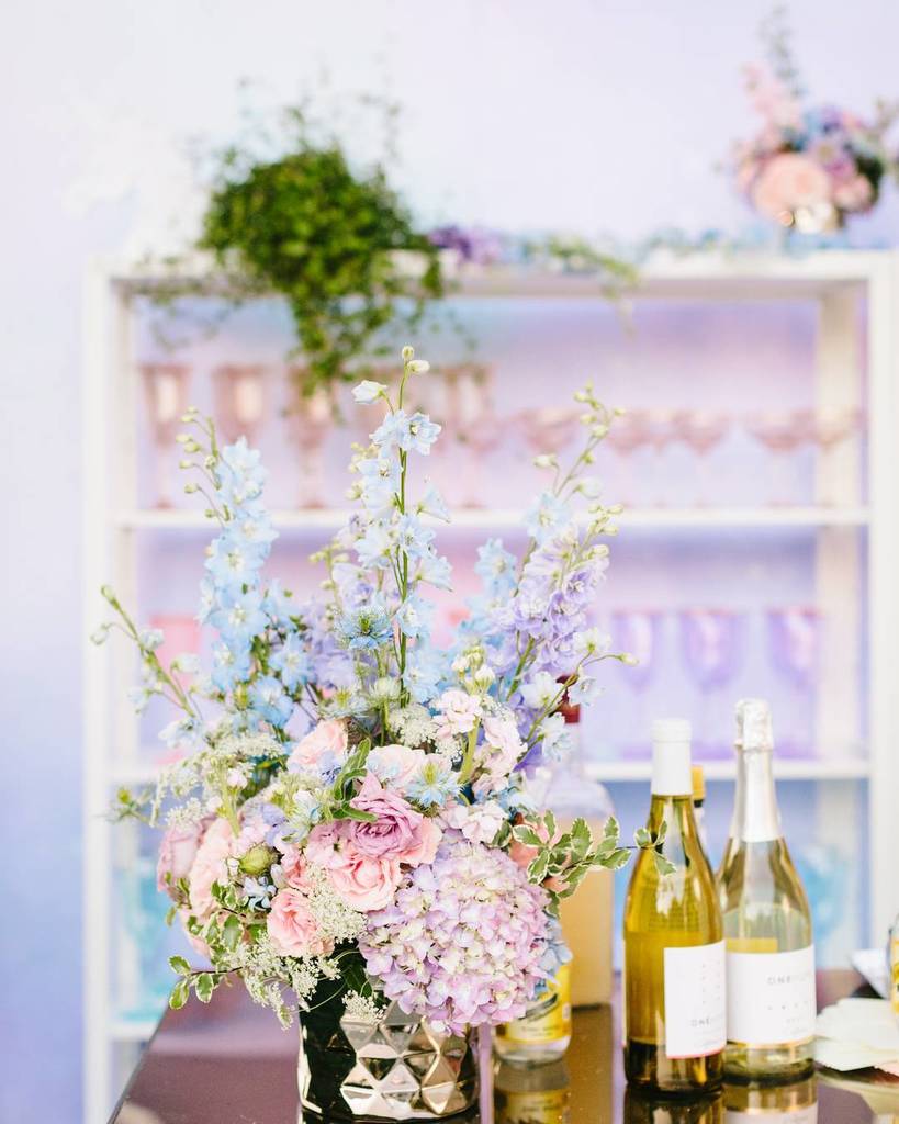 Perfectly pastel! The details from <a href="/misshayleypaige/">Hayley Paige</a>'s Fall 2017 Fashion show were perfectly placed. || Venue: <a href="/jlmboutique/">JLM Boutique</a> | Gowns: <a href="/missha/">Ana</a>…