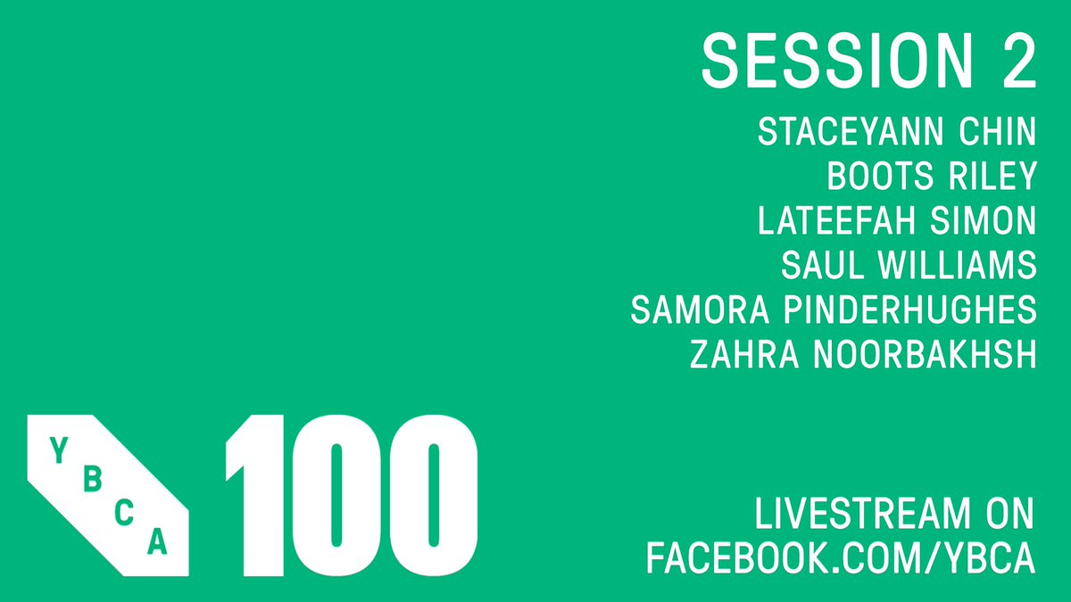 Session 2 of the #YBCA100 Summit features Staceyann Chin, Saul Williams, Lateefah Simon &amp; more! Livestream now at facebook.com/YBCA/videos/10…