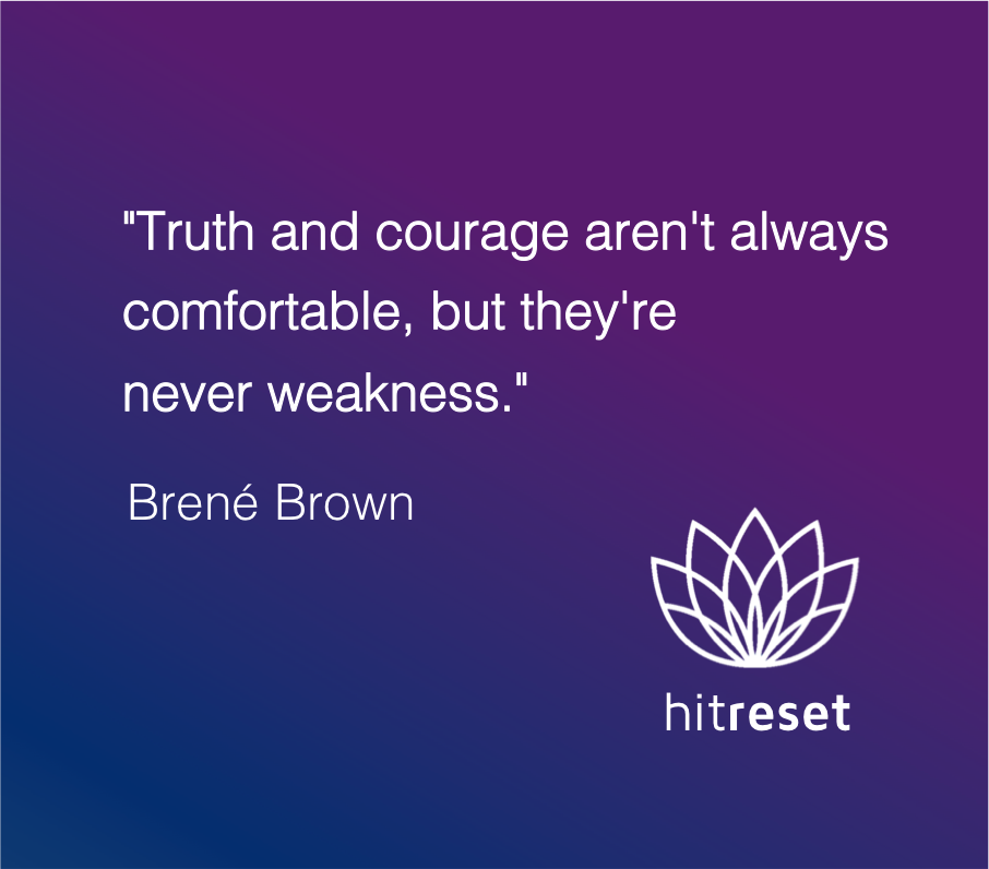hitresetorg's tweet photo. It takes such strength to be vulnerable. Hit Reset is a community of survivors. You aren't alone. #MeToo #DVAM #domesticviolence #BreneBrown https://t.co/nPGOHdE63s