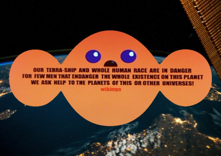 wikingodesign's tweet image. This is my artistic message for the Multiverse! Wik #spac3 #land #art in #space