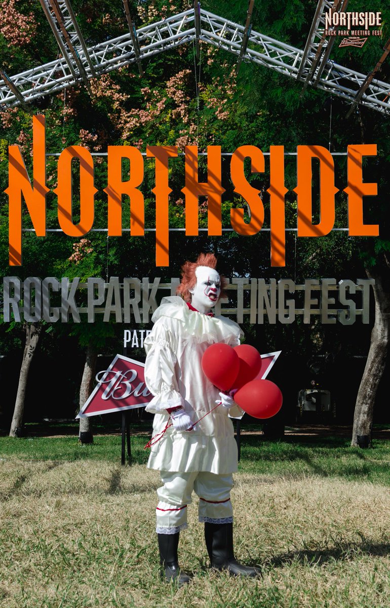 You'll float too! 🤡🎈 #Northside17