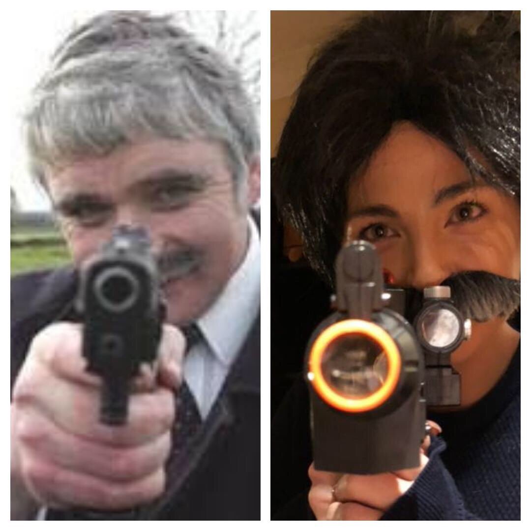scullivor's tweet photo. @JOEdotie when your friend came as Pablo Escobar from Narcos but everything thinks she’s Willie O’Dea !!! #costumedisaster #Halloween https://t.co/dRCemuKhcD