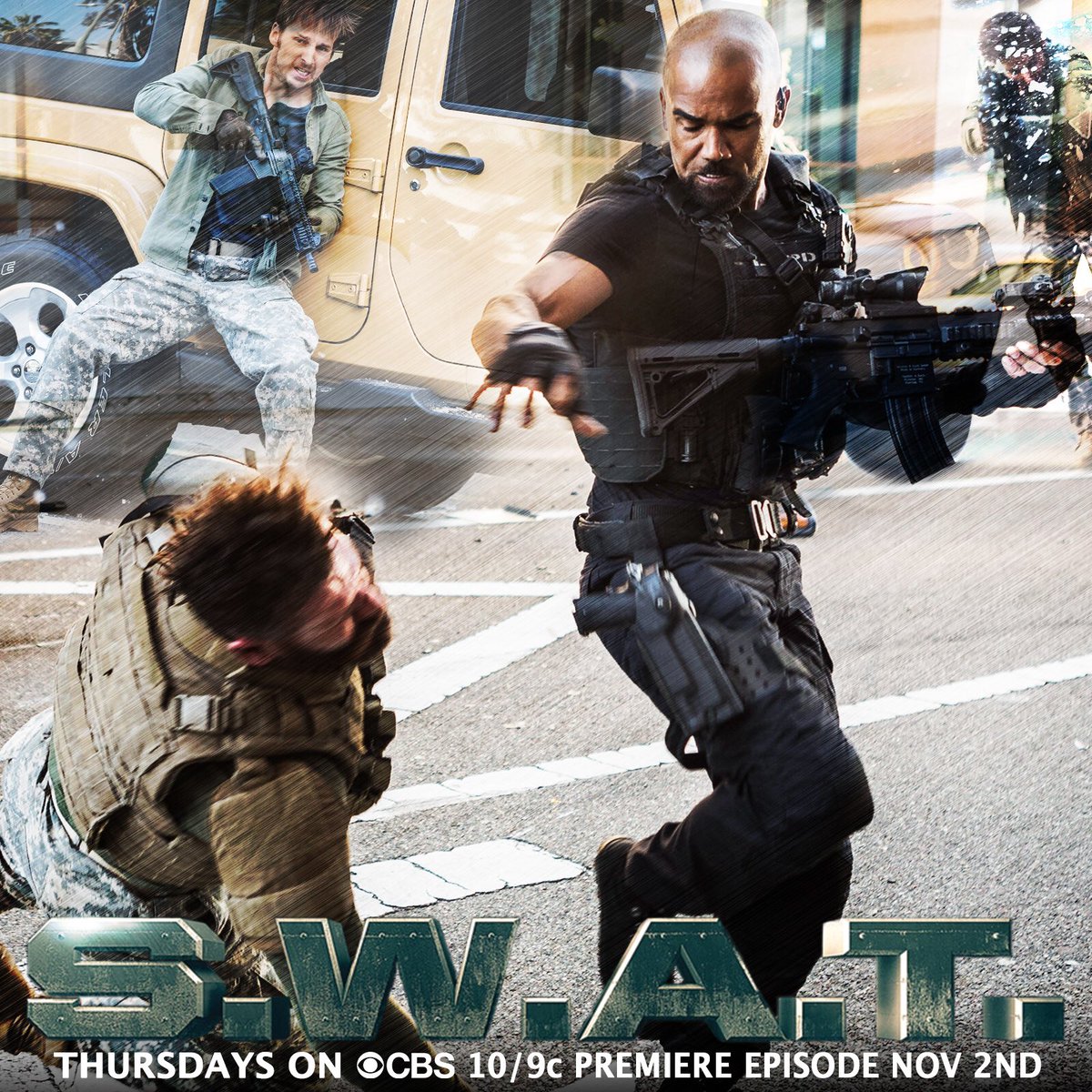 shemarmoore's tweet photo. ONLY 5 DAYS until we are KICKING A** in your LIVING ROOMS!!!! Who’s ready? 🙋🏽‍♂️ .... @swatcbs PREMIERES THURSDAY NOV 2nd on CBS 10/9c https://t.co/RNc5aD41fd