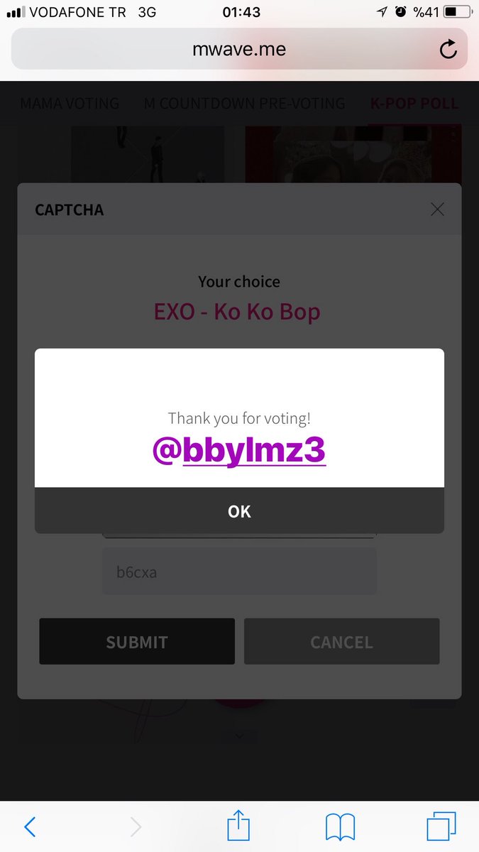bbylmz3's tweet photo. Oylamalar ✔️
#ETTVotingStream
#lets_go_EXOL 
#EXO #엑소 @weareoneEXO https://t.co/5dBBVwXMqA