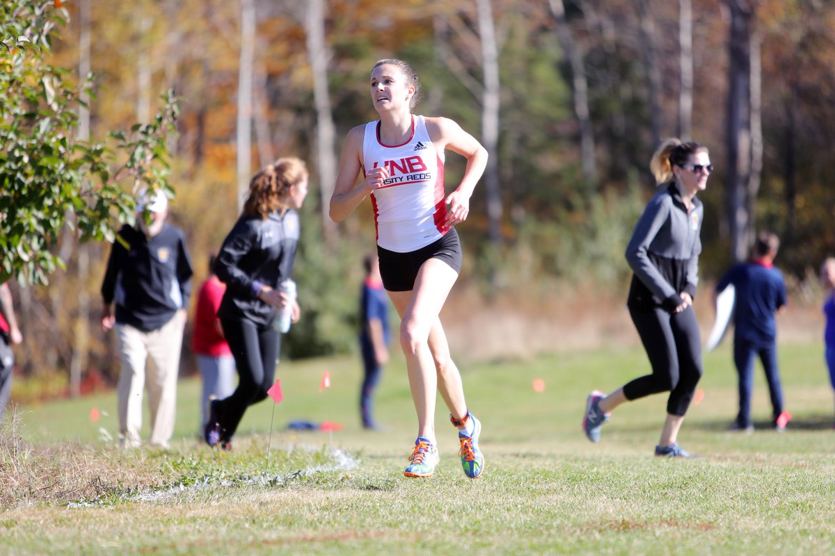UNBAthletics's tweet photo. WXC: Jenna Keilty runs 12th at @SubwayAtlantic @AUS_SUA XC Championships. https://t.co/fvGL1MBYSs @UNBXC #IamVRed https://t.co/wig76ZrnXu