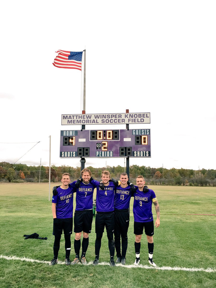 DefiCollegeMSOC's tweet photo. Fantastic way to end the season &amp; honor our seniors! They have played a huge role in the progression of our program. Best record since 2013! https://t.co/zcd5wssTA0