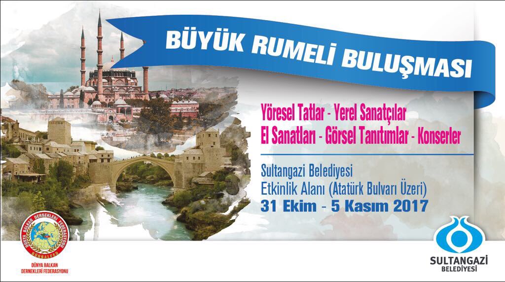 dunbalfed's tweet photo. Federasyon'umuz @dunbalfed ve @sultangazibeled birlikteliğinde düzenleyeceğimiz Büyük Rumeli Buluşmasına Tüm Halkımız Davetlidir.
@CAltunay https://t.co/zqGlB0qFXv