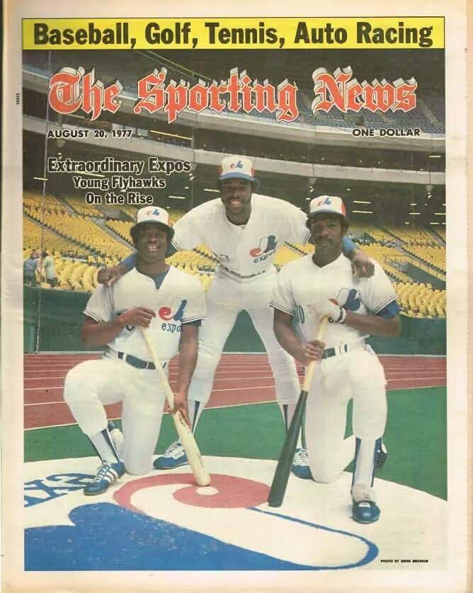 Back when The Sporting News was the world's greatest publication and the Expos outfield was generating enough badassery to light up Olympic Stadium.