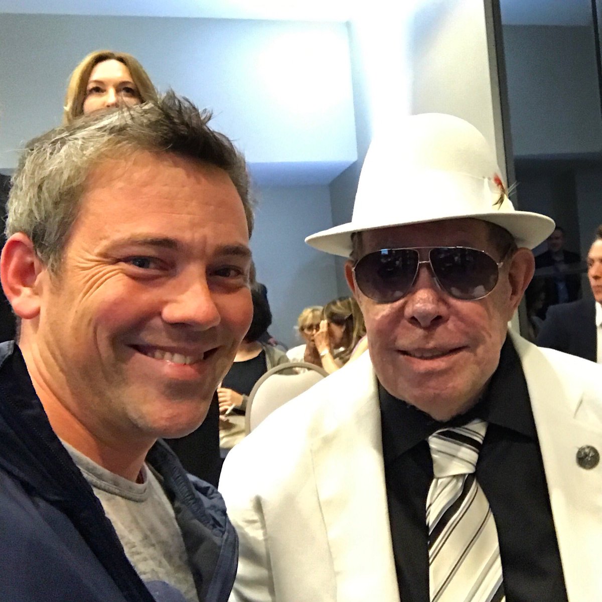 kbvfx's tweet image. Giddy selfie with the incomparable Syd Mead at @VFXSociety #VESSummit. What an inspiration, and a true gentleman, this legend is!