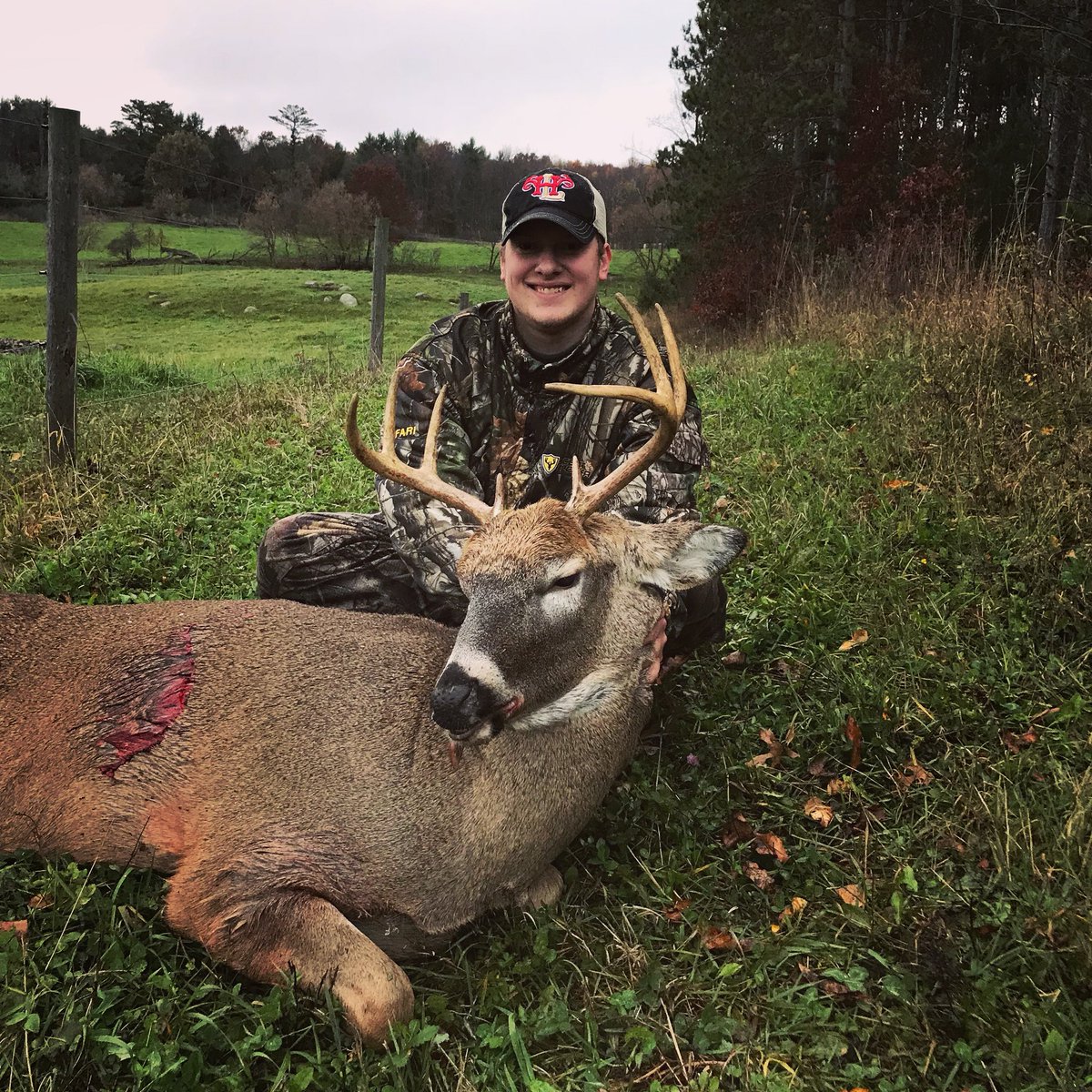 HabidyLodge's tweet photo. Big weekend for the camp! 2 bucks down! First buck ever for Jordan, and first buck with a bow for Joe Jo! #HuntWisconsin https://t.co/3NNa9m1RSf