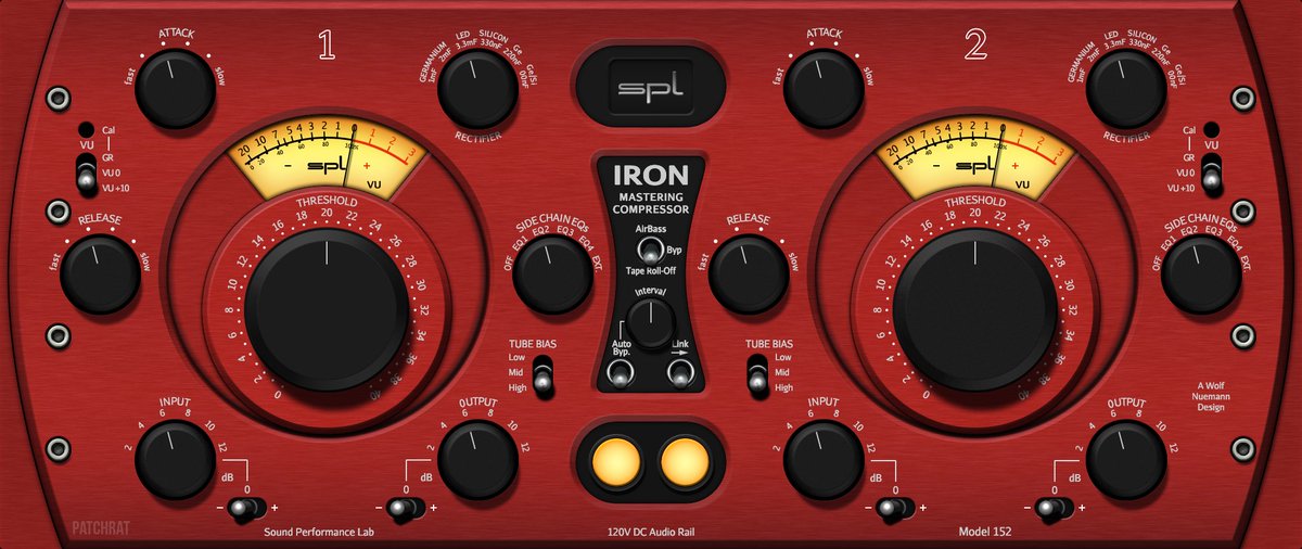 PatchratApp's tweet image. New SPL Iron and PQ Mastering Equalizer recall interfaces for the Patchrat app!
#masteringcompressor #masteringequalizer #studiorecall