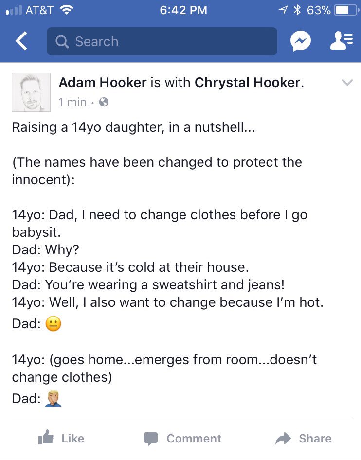 coachhooker's tweet image. Raising a 14yo daughter... #CannotWin #TheStruggleIsReal #Wow