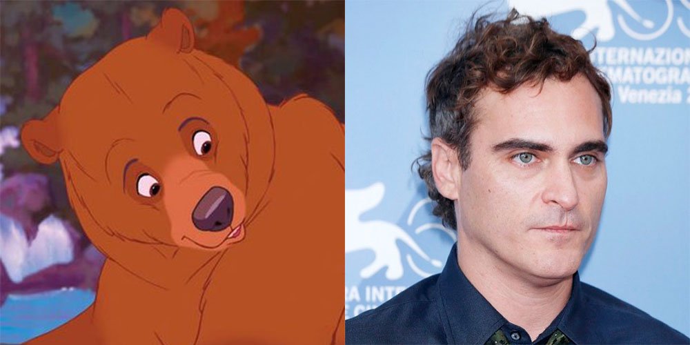 Happy birthday to Joaquin Phoenix, who voiced Kenai in BROTHER BEAR! 