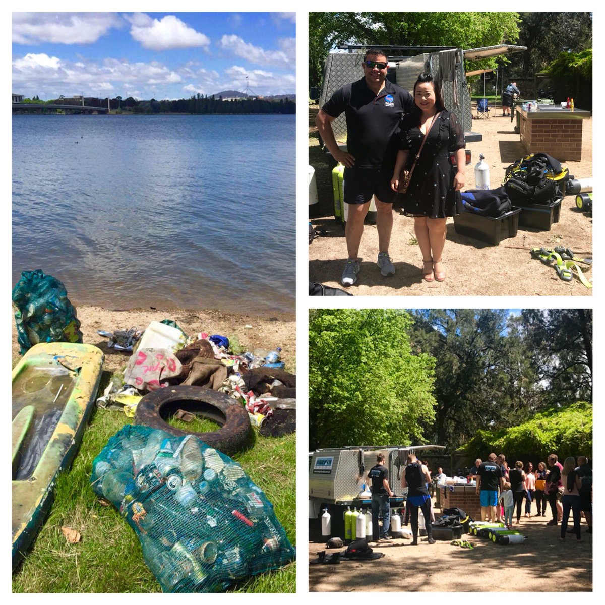 ElizabethLeeMLA's tweet photo. Keep our lake beautiful! Shame so much rubbish ends up in our waterways. Thank you #InDepth volunteer clean up for @projectaware #finathon https://t.co/4v3Bcu4Xx2
