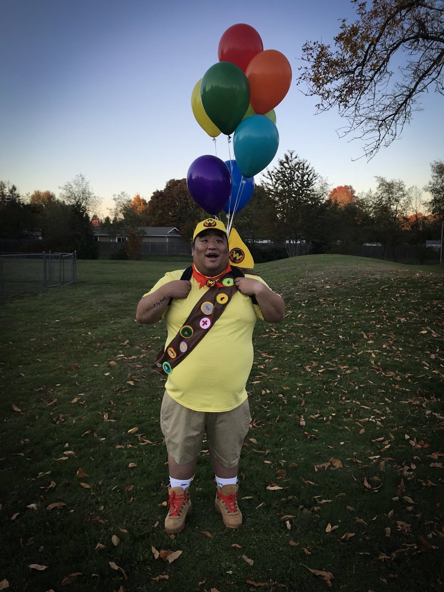 Matty503's tweet photo. They asked for this for 8 years . . . 

HERE YOU GO!! 

#Up #Costume #Funny https://t.co/J4K6b0JeBN