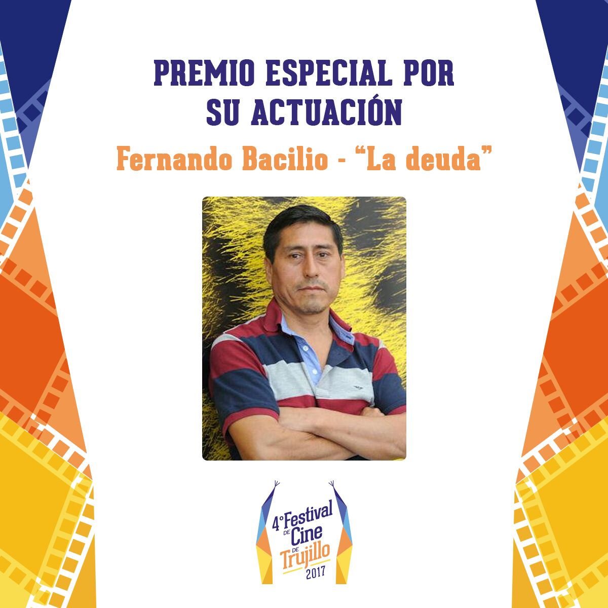 FesticineTru's tweet photo. Premios especiales cortometrajes de ficción: #SomosCinePeruano #FCT17 https://t.co/y0SQEGgSwo