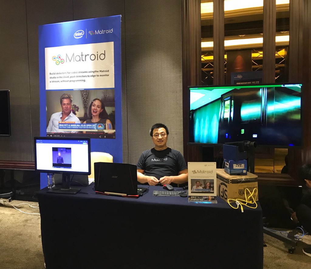 Matroid booth at the Intel Video/DSS seminar!