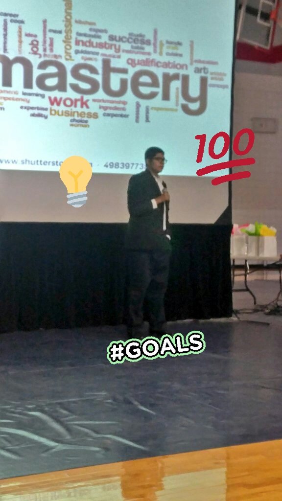 horizonmshawks's tweet photo. #TLE2017 Gabriel Hurtado, Hawk leader, 8th grader speaker! So proud and impressed! @HMShawks_CISD #readersareleaders ๐๏ธ๐๐๐ https://t.co/XPhsaMcudl