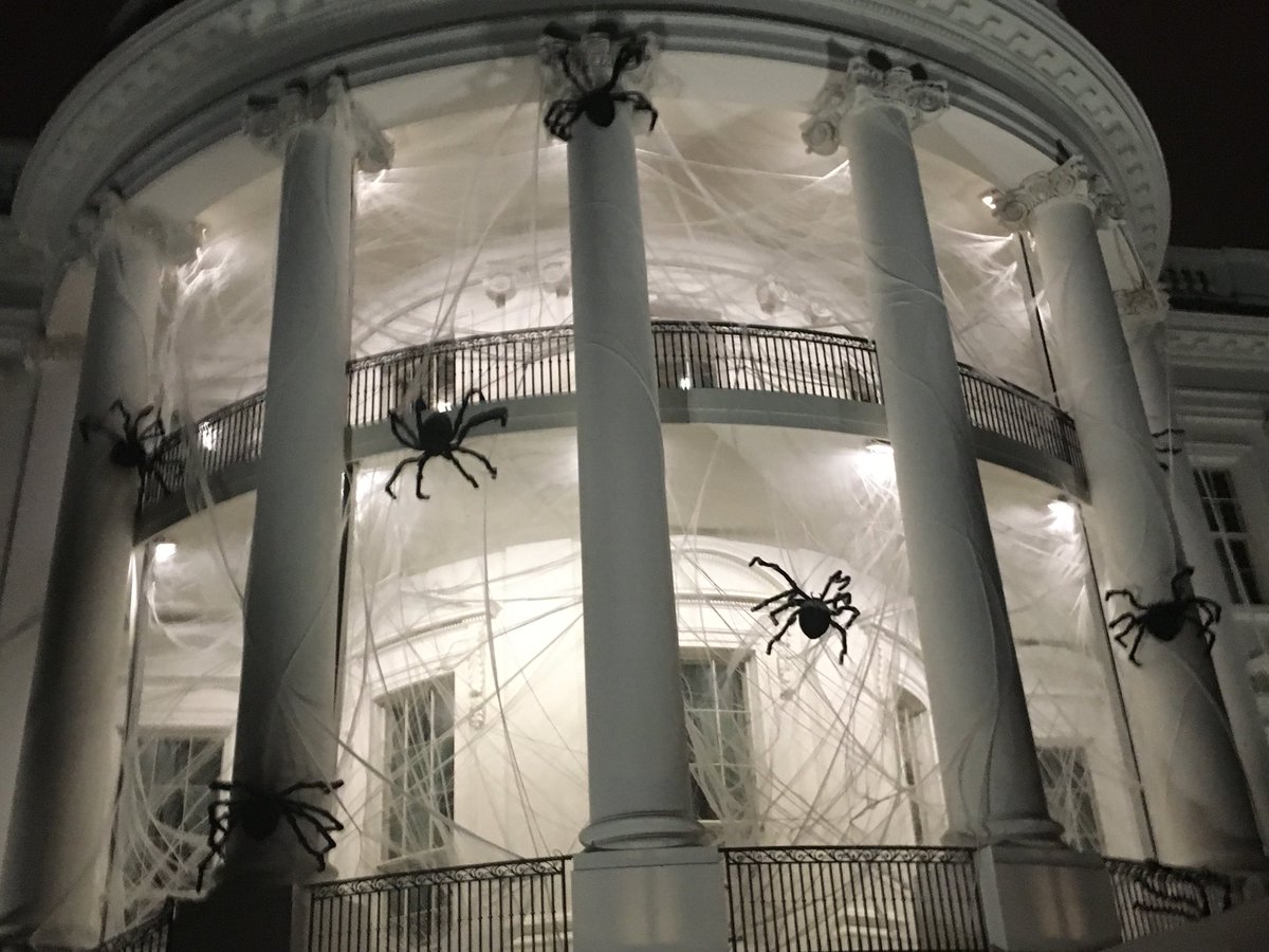 White House Halloween White House South Portico Decorative