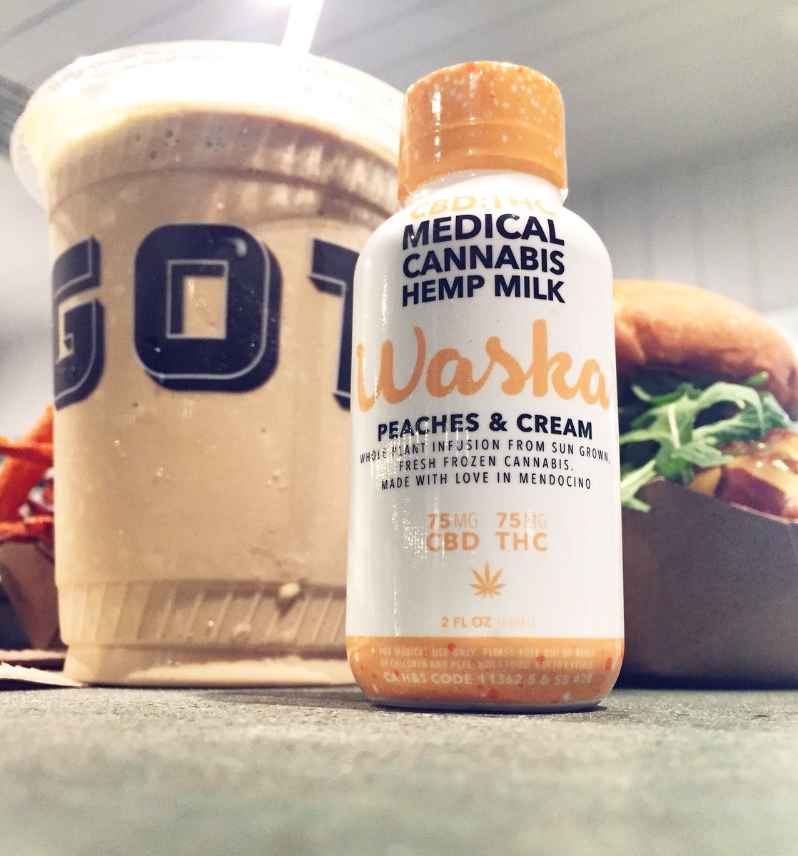 chocowaska's tweet photo. This milkshake got kicked up a notch! 🍶🍑🍦 @GottsRoadside
#staylifted #vegan #1to1 #waska https://t.co/8skHfiqtIx