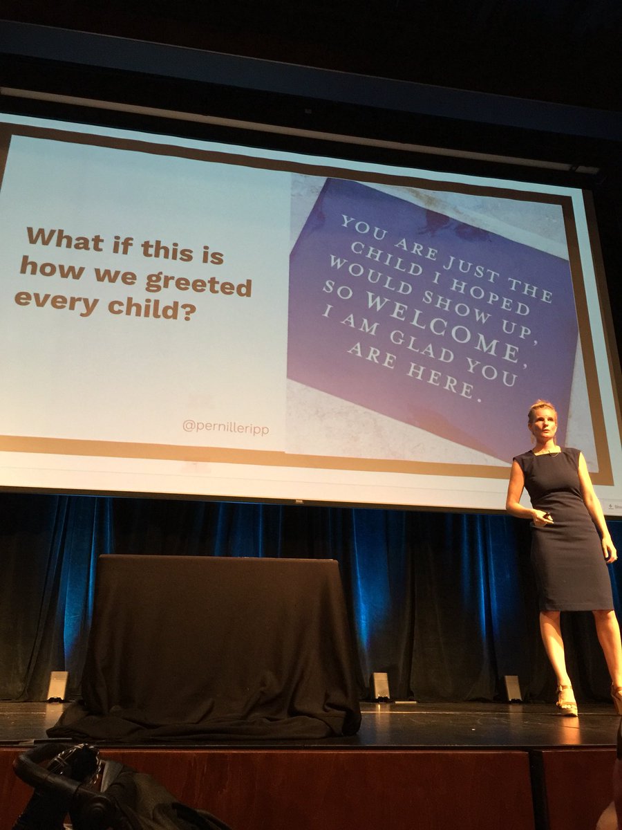 elementary_lux's tweet photo. “What if we greeted every child this way?” Thank you @pernilleripp https://t.co/KwFidJWzY9
