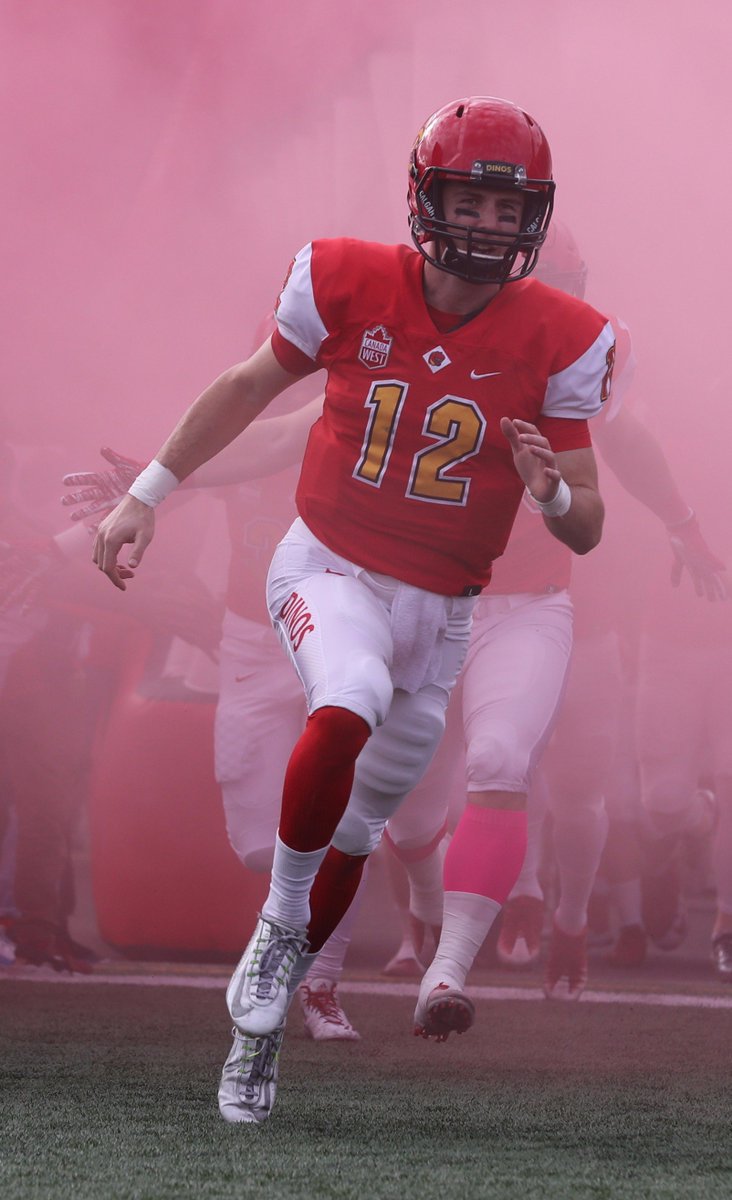 UCDinos's tweet photo. 🏈 The Dinos will have another crack at the Golden Bears: the #CWplayoffs start Saturday. 1 pm, McMahon Stadium.

#GoDinos https://t.co/3XRIgbMZNy